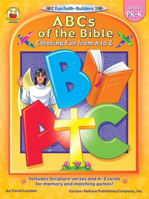 cover image of ABCs of the Bible, Grades PK--K: Coloring Fun from a to Z
